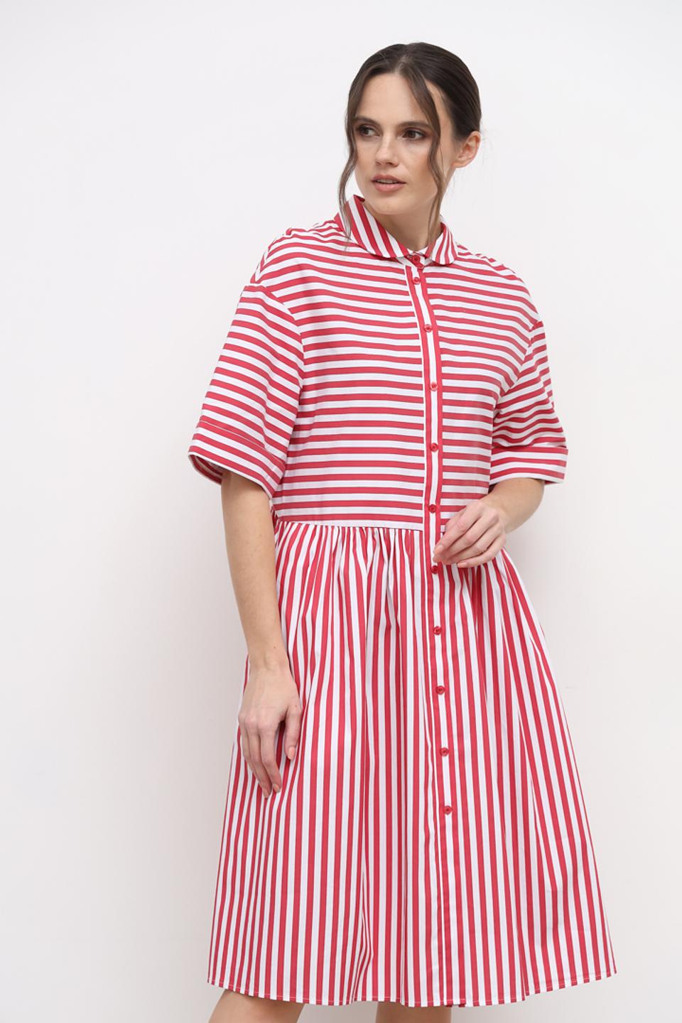 Платье Apart в красную полоску