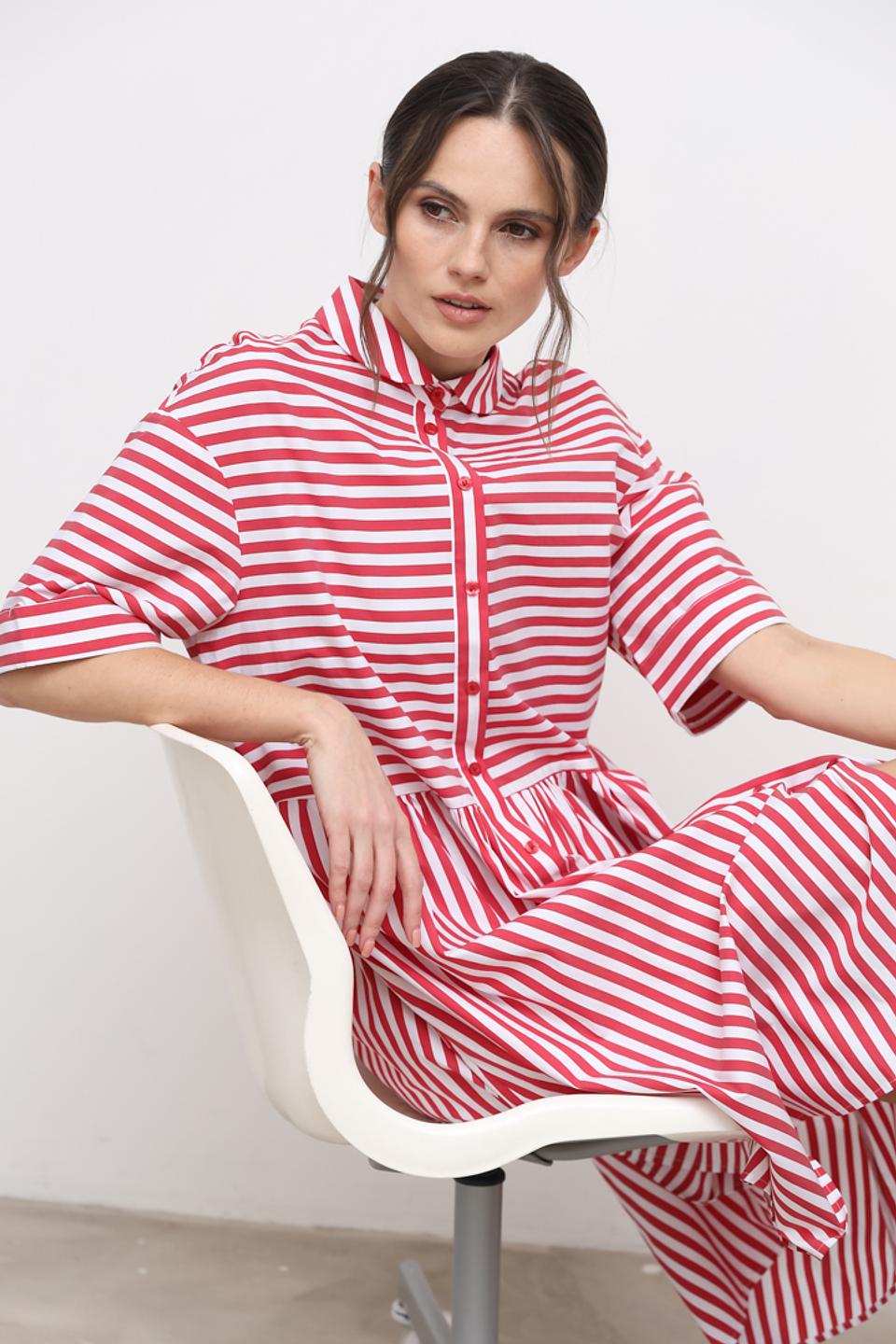 Платье Apart в красную полоску