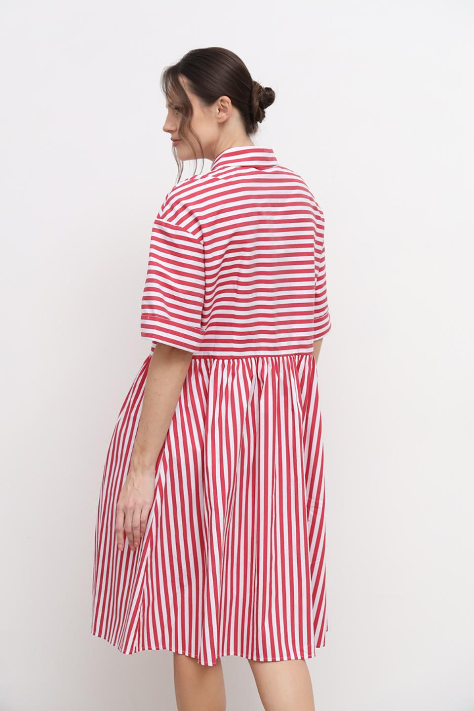 Платье Apart в красную полоску