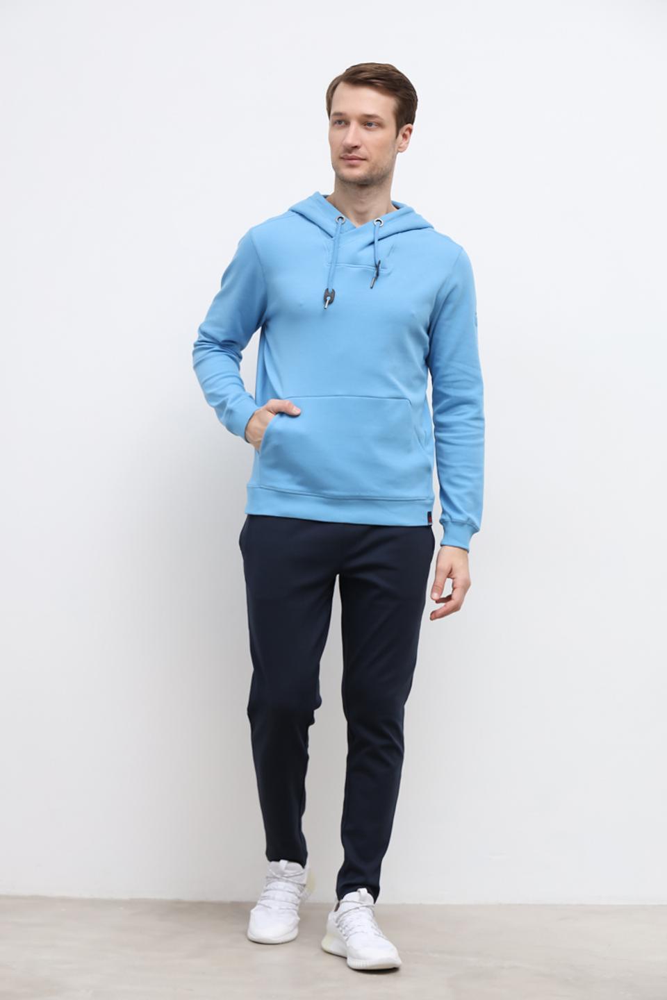 Толстовка Time Zone голубая