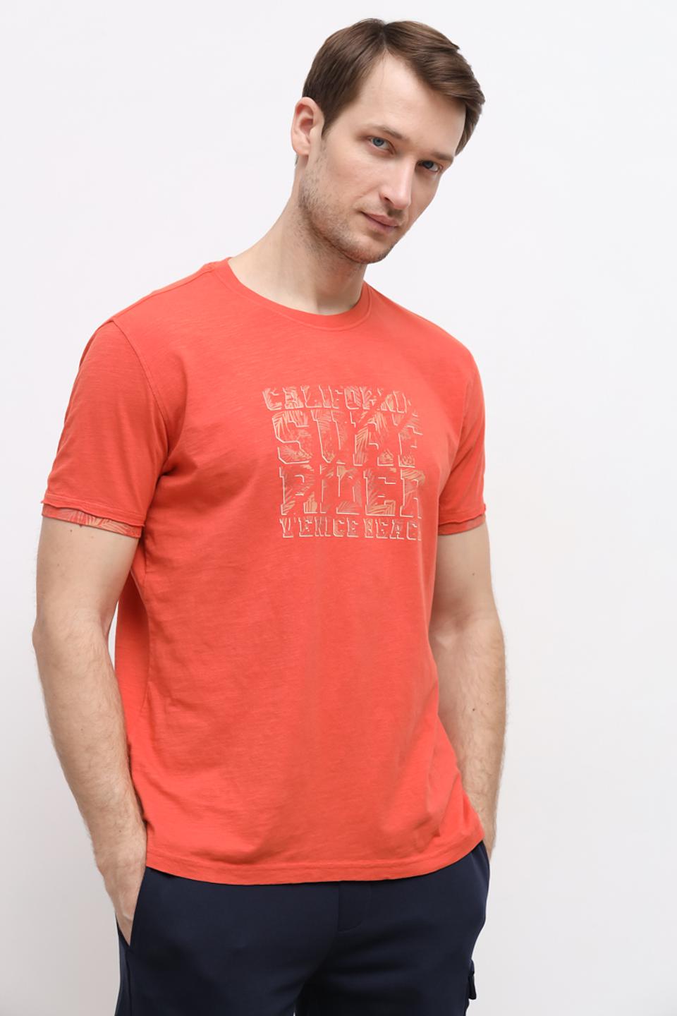 Футболка Sea Barrier с принтом оранжевый
