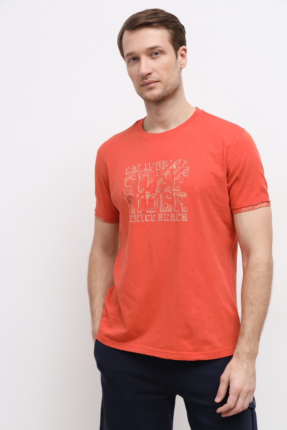 Футболка Sea Barrier с принтом оранжевый