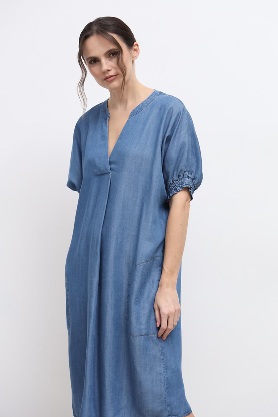 Платье You Just White деним