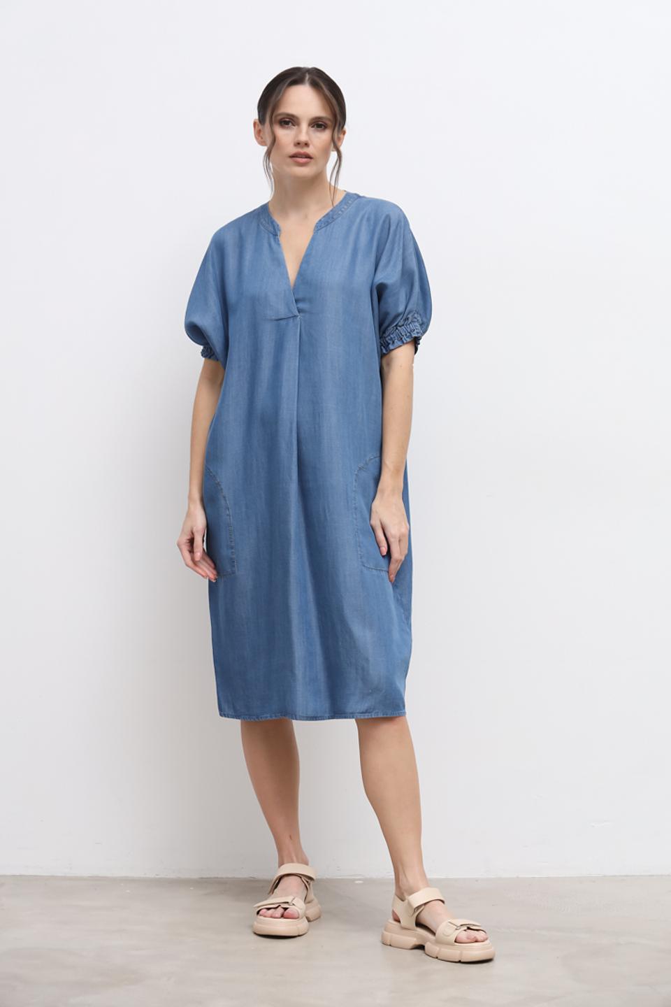 Платье You Just White деним