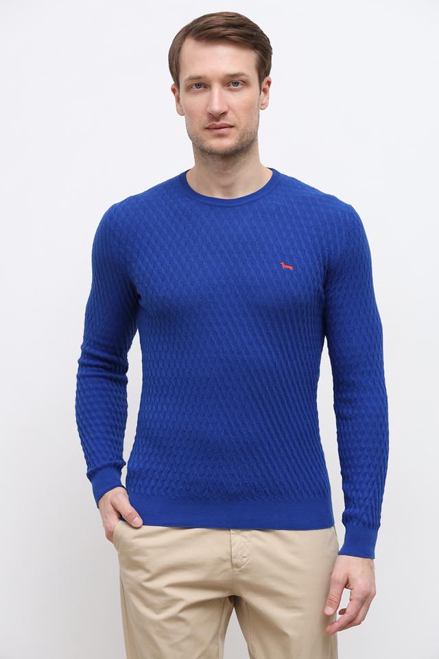 Джемпер Harmont & Blaine синий с текстурой