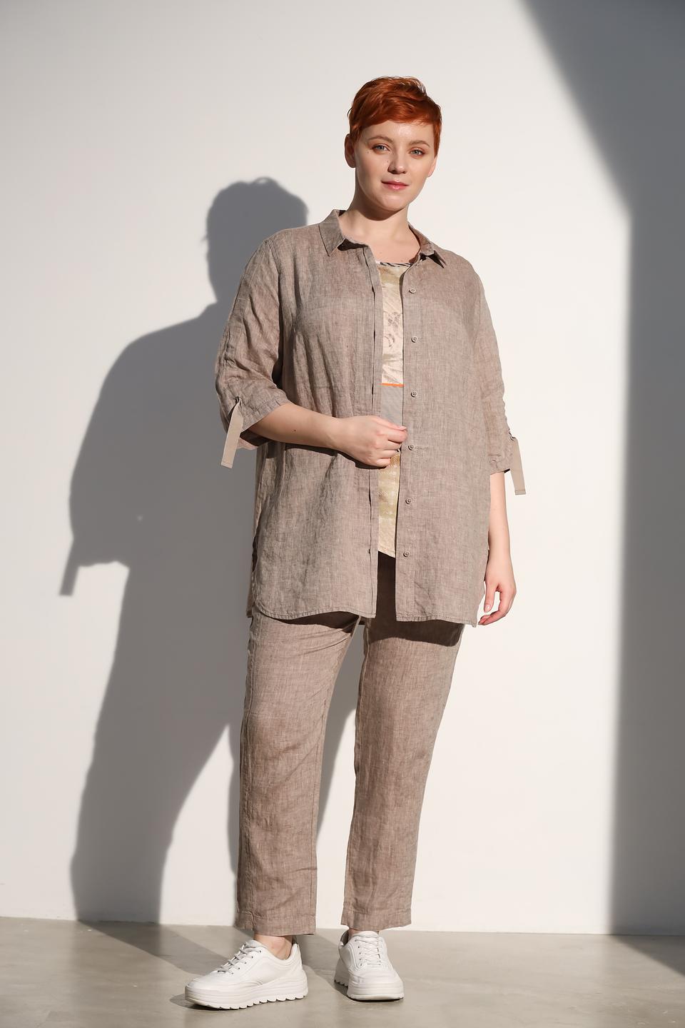 Рубашка Doris Streich льняная бежевая