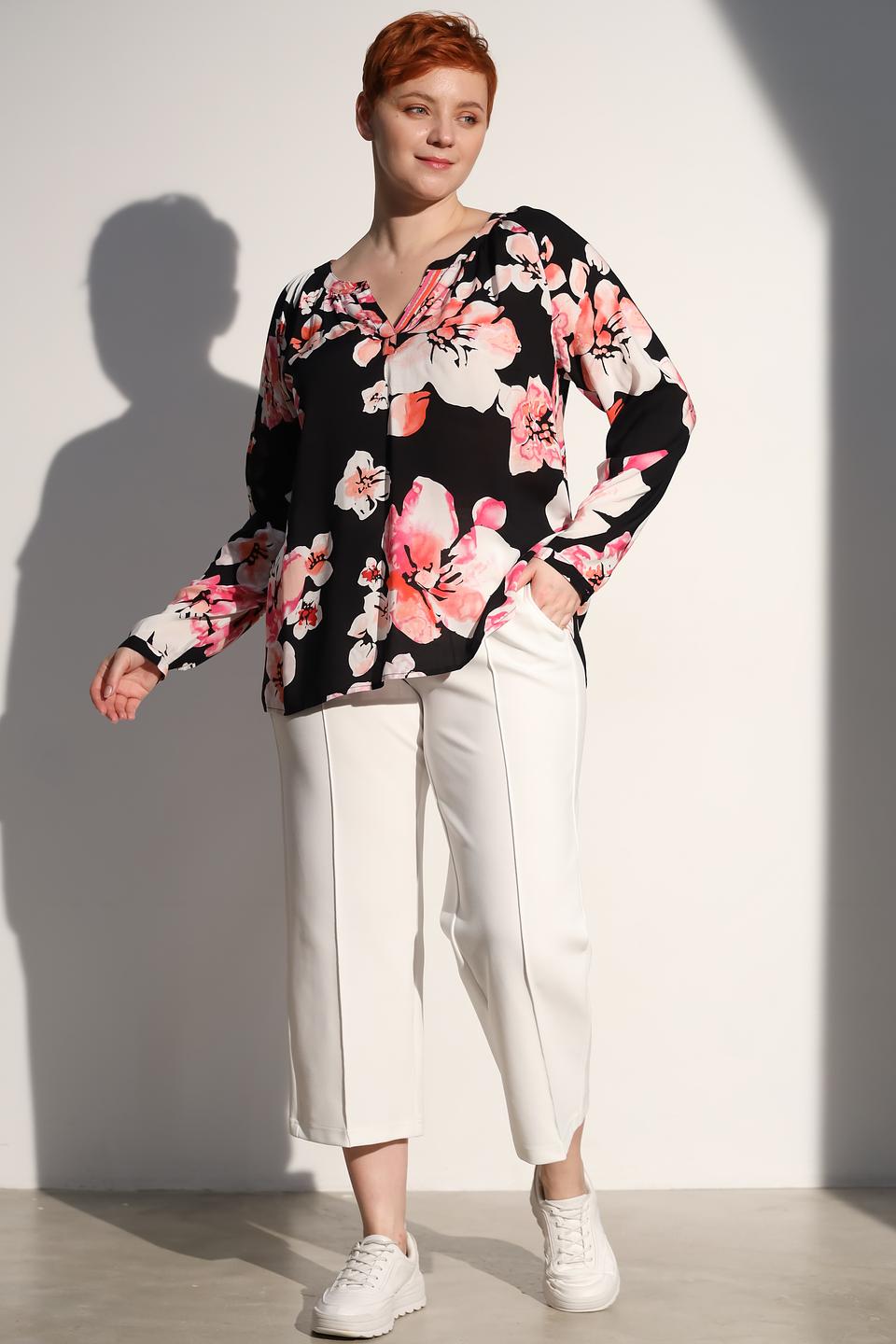 Блуза Via Appia с цветочным принтом