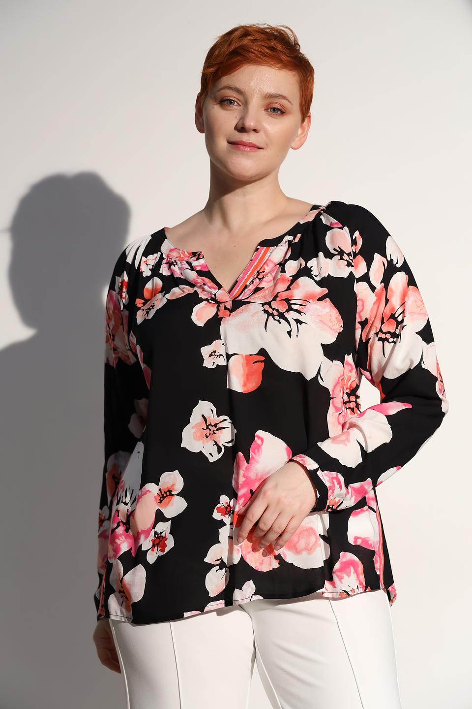 Блуза Via Appia с цветочным принтом