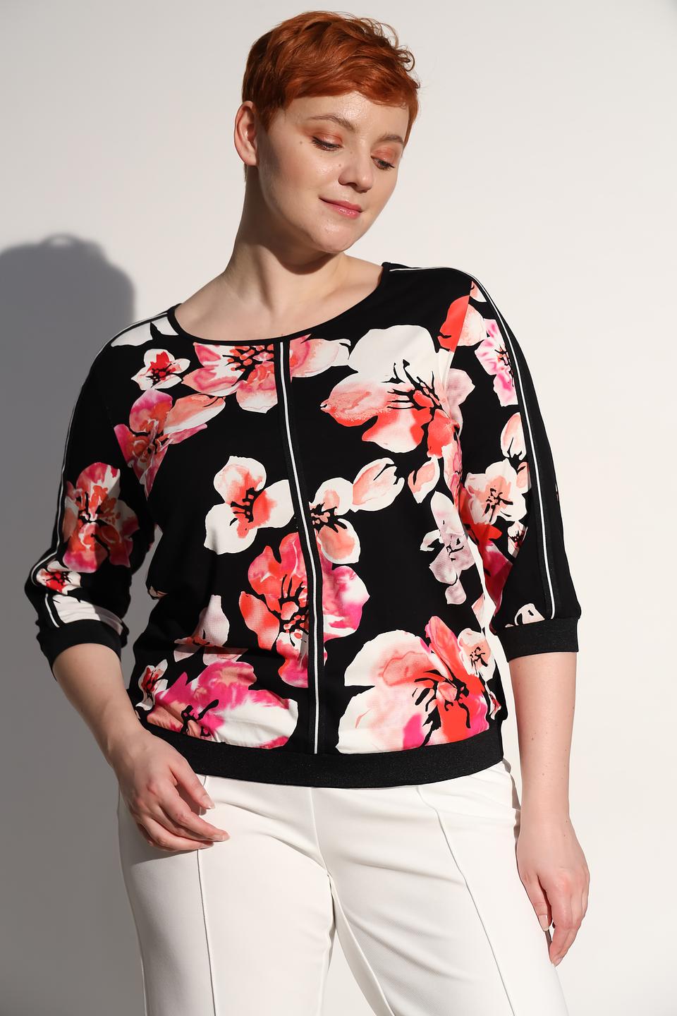 Блуза Via Appia с цветочным принтом