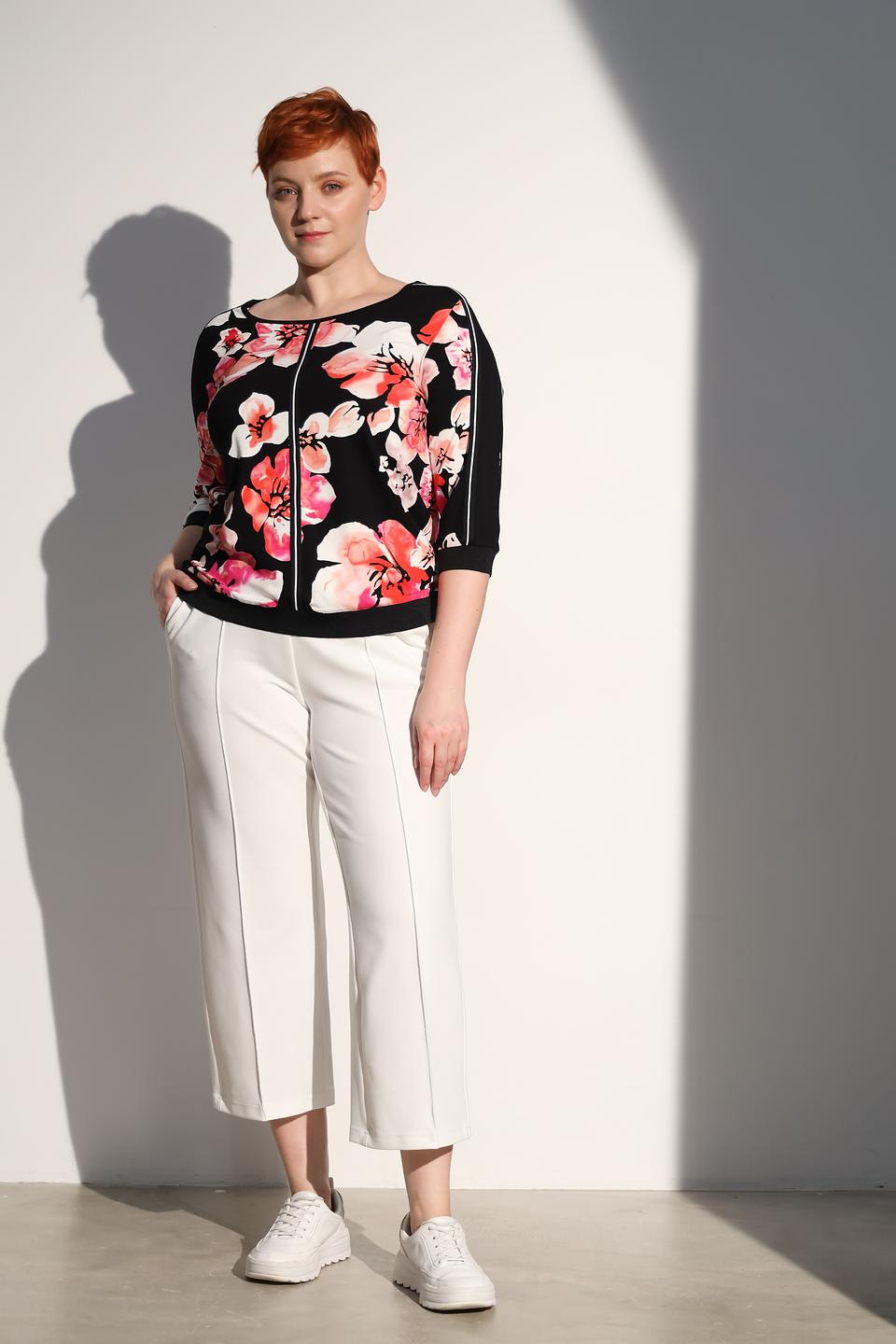 Блуза Via Appia с цветочным принтом