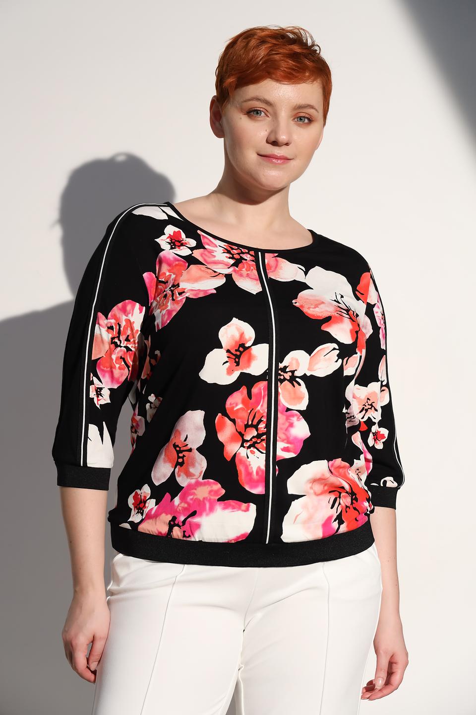 Блуза Via Appia с цветочным принтом