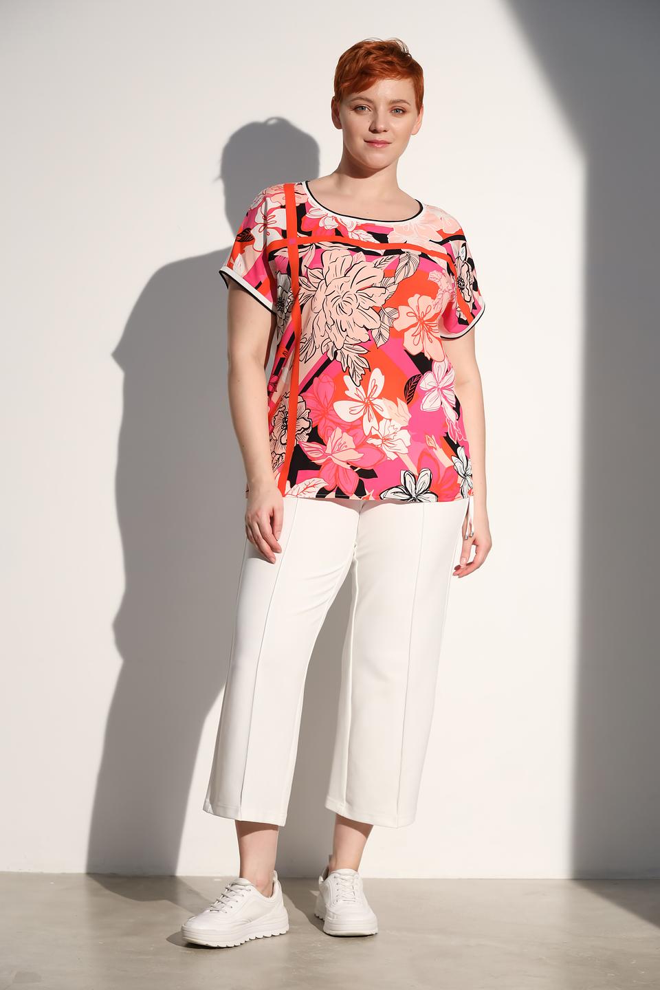 Блуза Via Appia DUE с цветочным принтом