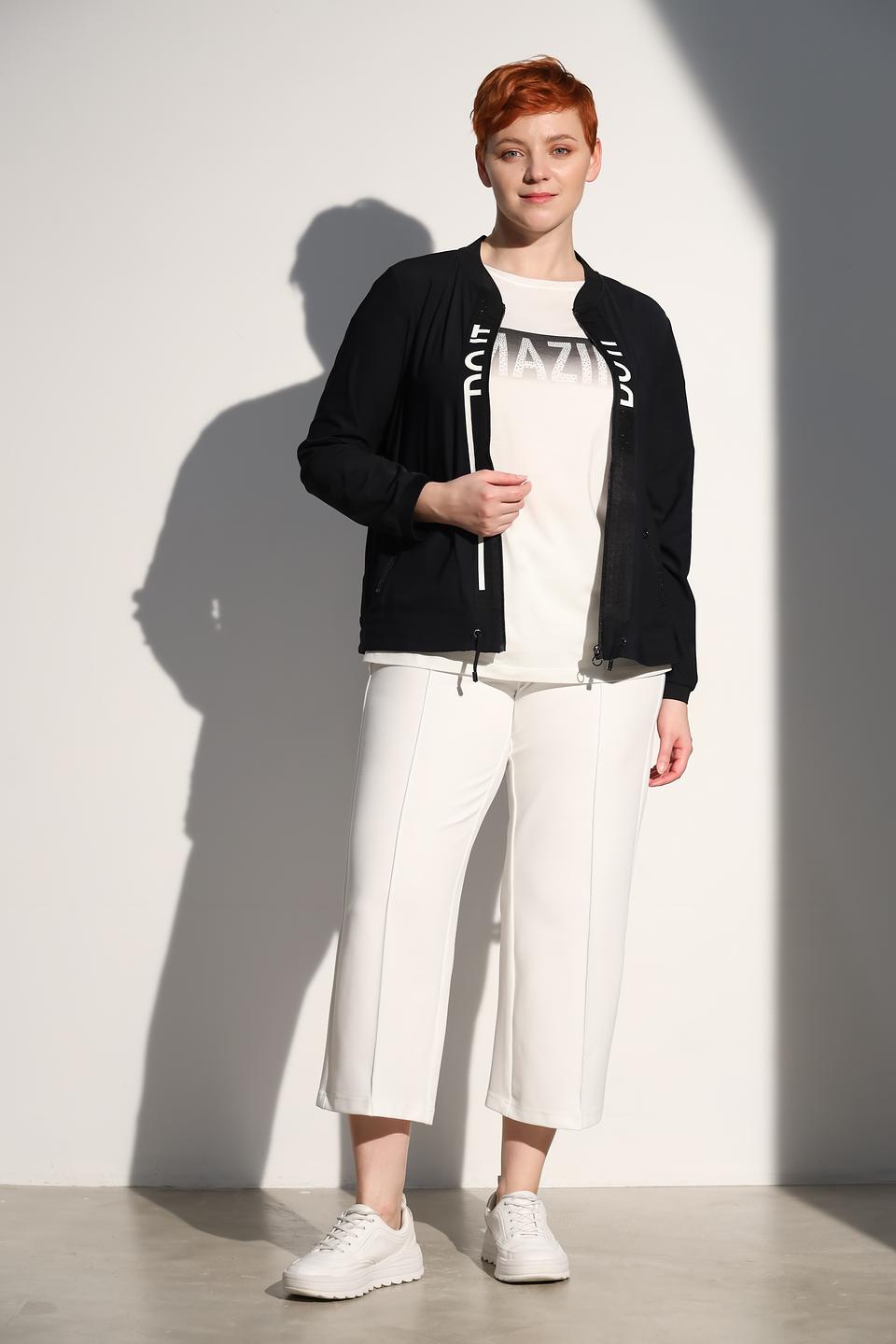 Жакет Via Appia черный с принтом