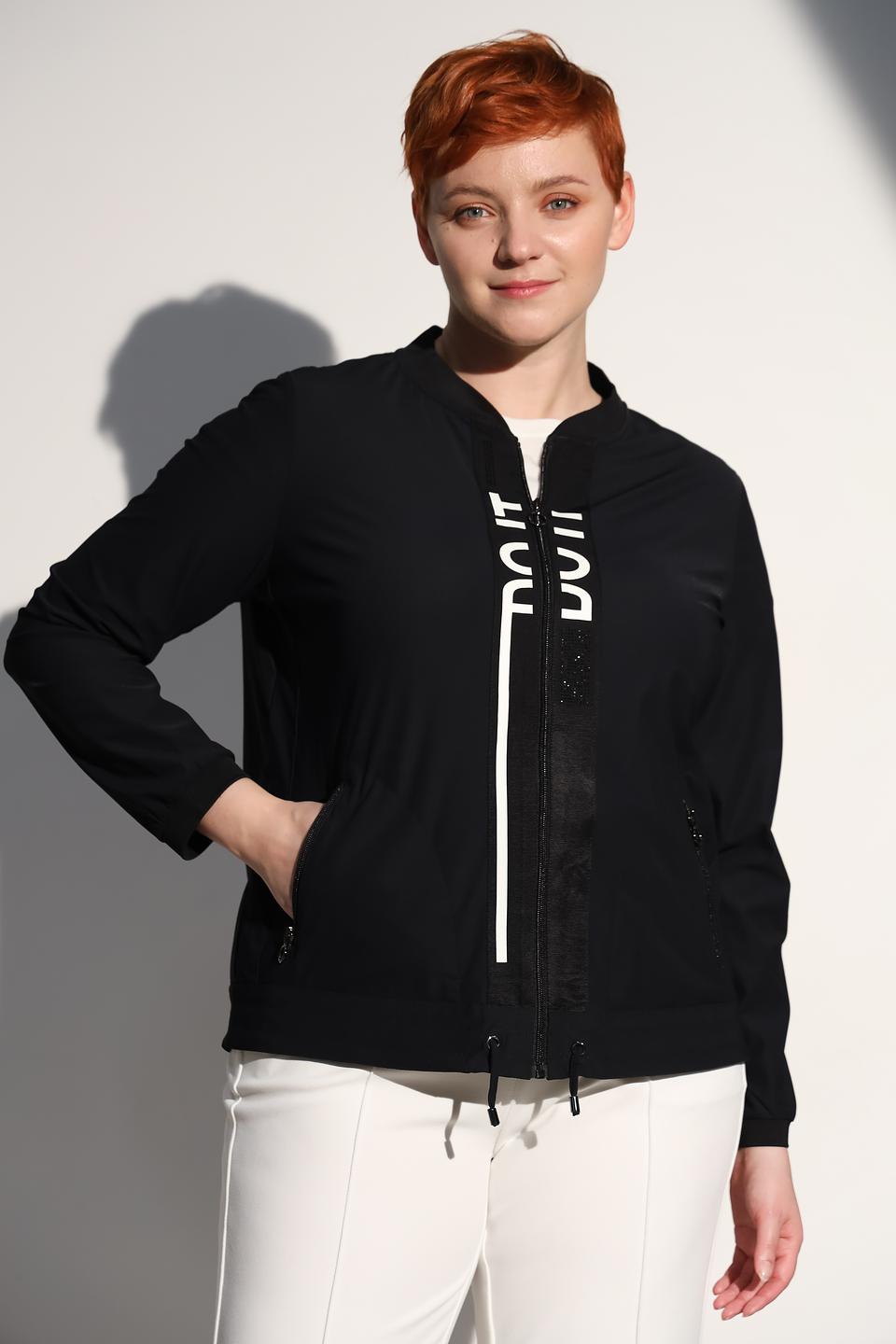 Жакет Via Appia черный с принтом