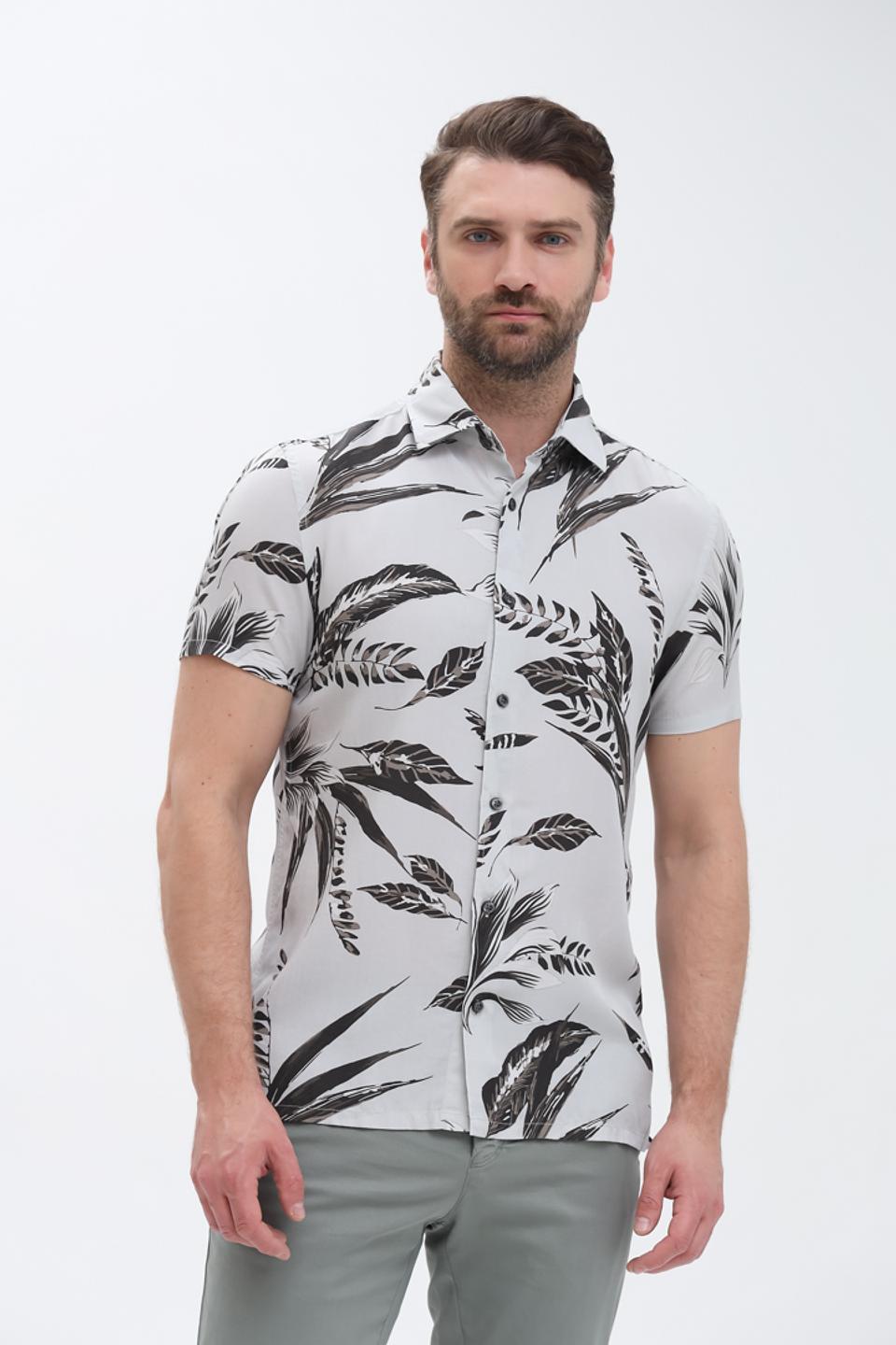 Рубашка Strellson с тропическим принтом
