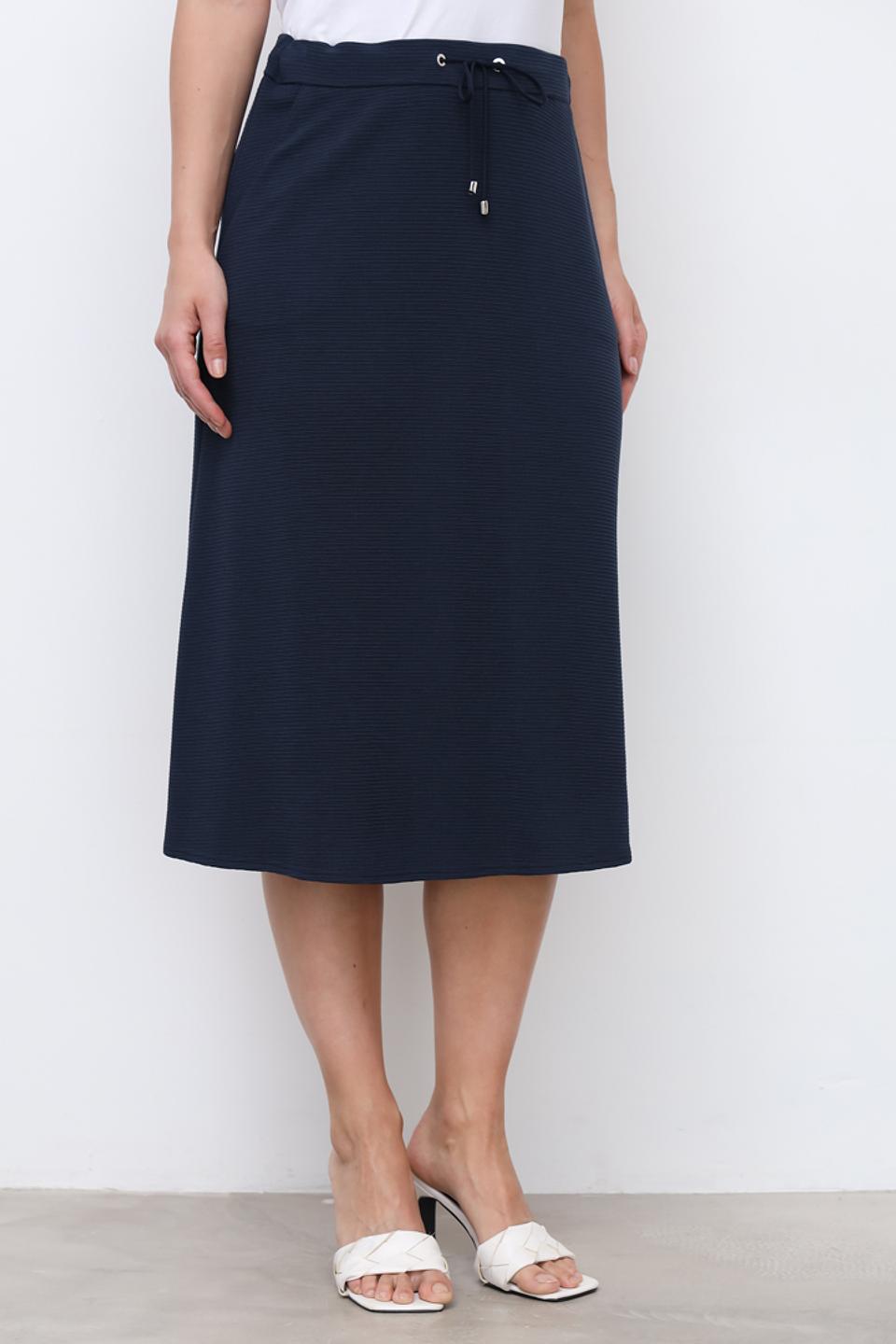 Юбка Sommer mann плиссе тёмно-синяя