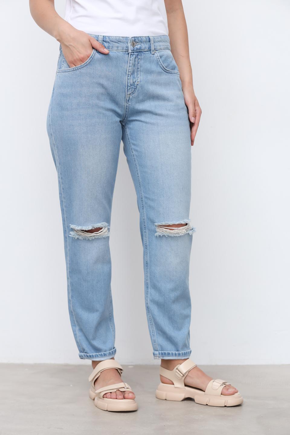Джинсы Angels с рваностями голубые