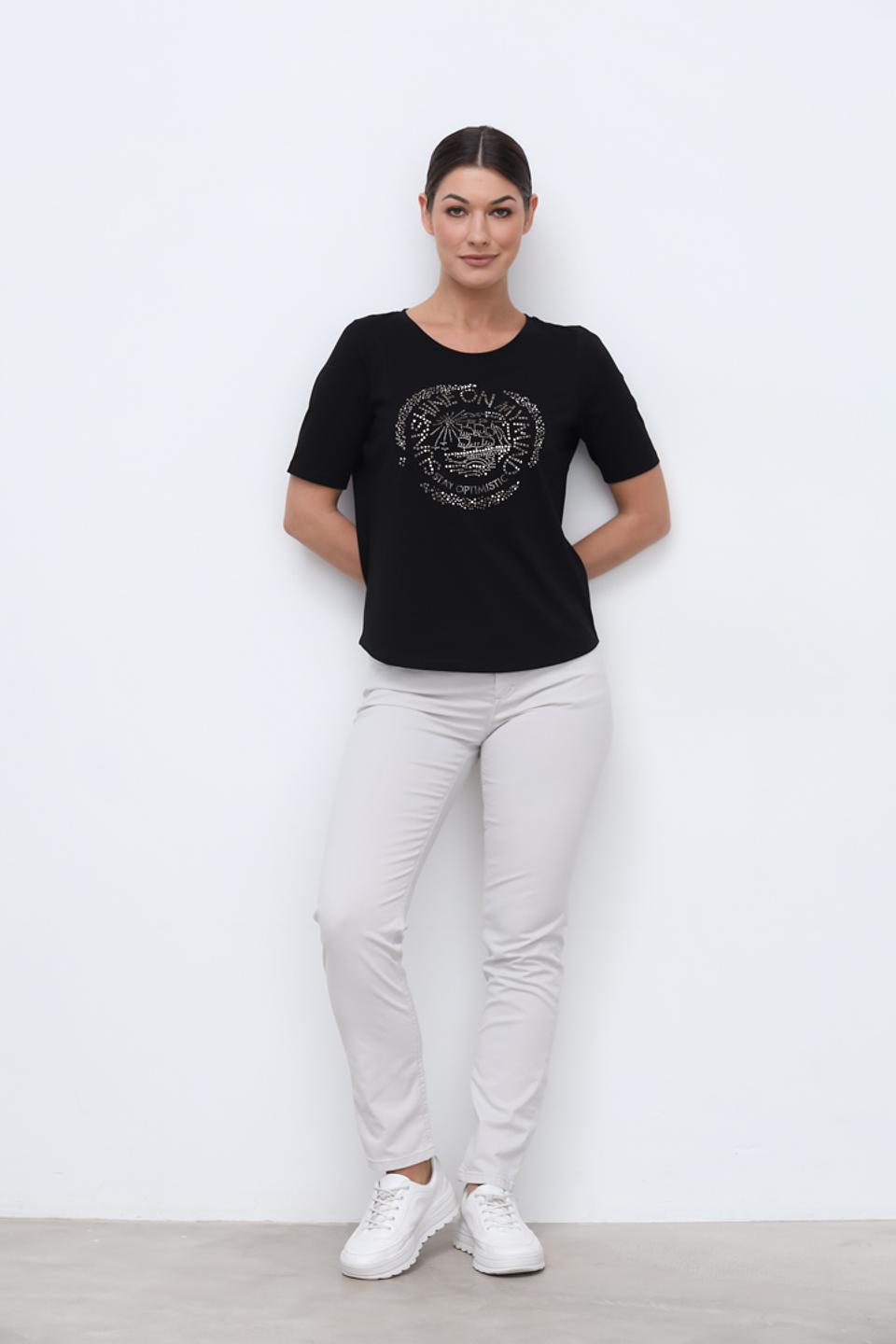 Брюки Angels прямого кроя бежевые