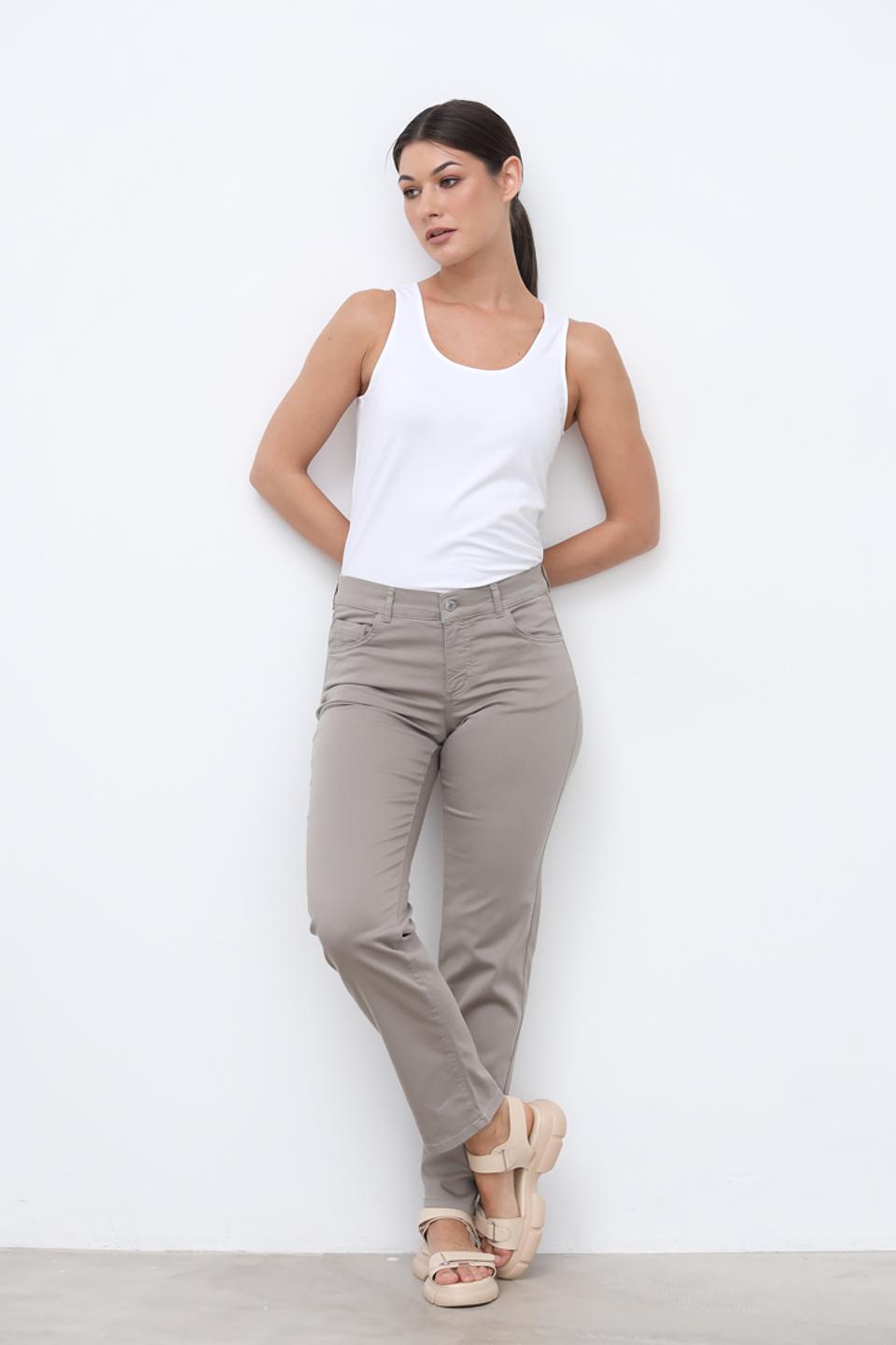 Брюки Angels прямого кроя бежевые