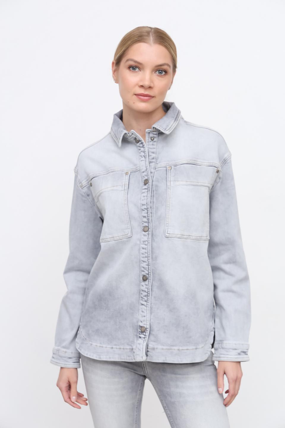 Рубашка Zhrill джинсовая серая