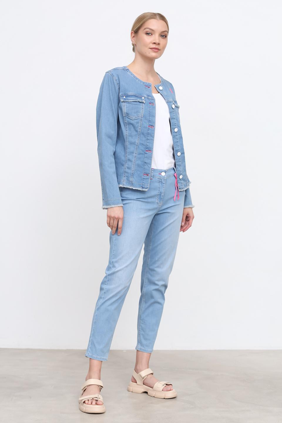 Джинсы Ppep. mom fit голубые