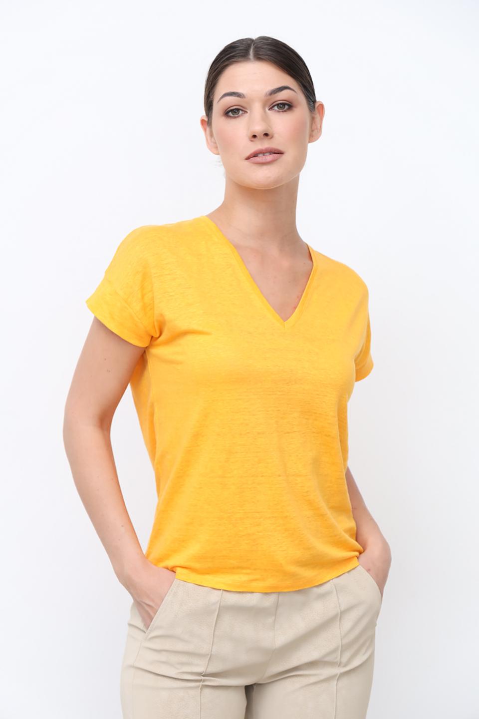 Футболка Cinque женская желтая