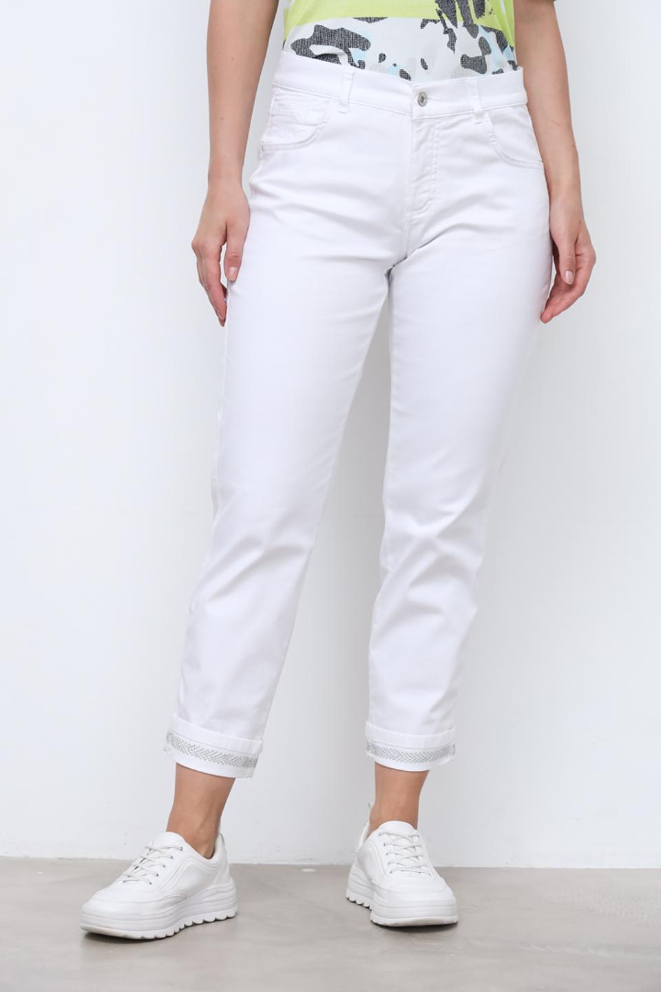 Джинсы Angels укороченные белые