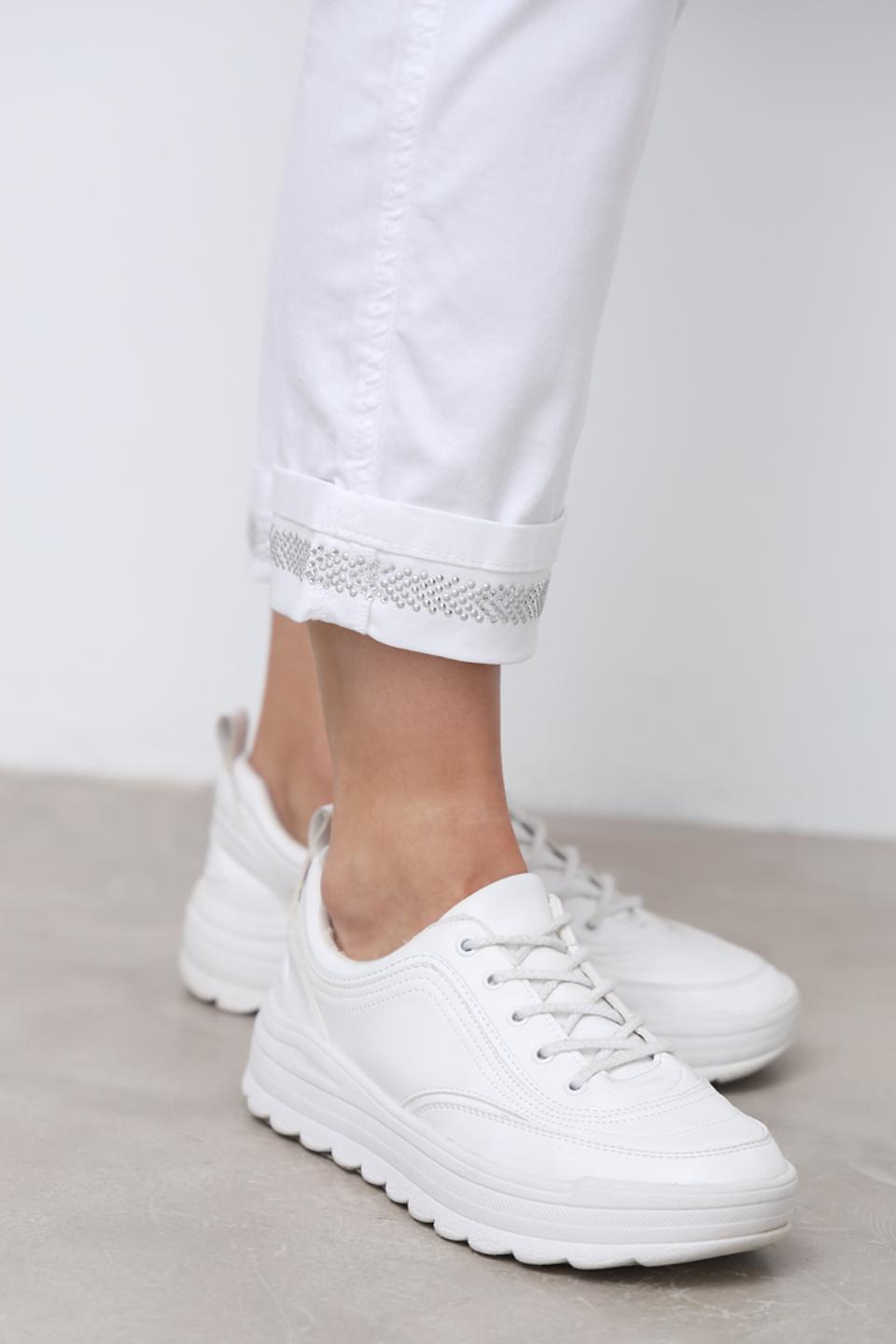 Джинсы Angels укороченные белые