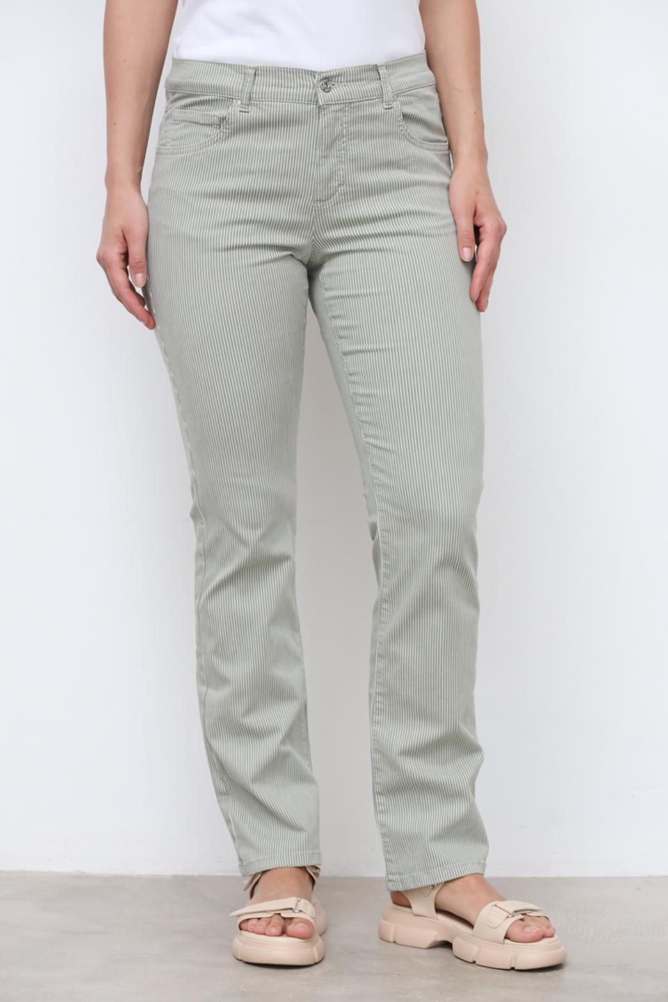 Брюки Angels в полоску зелёные