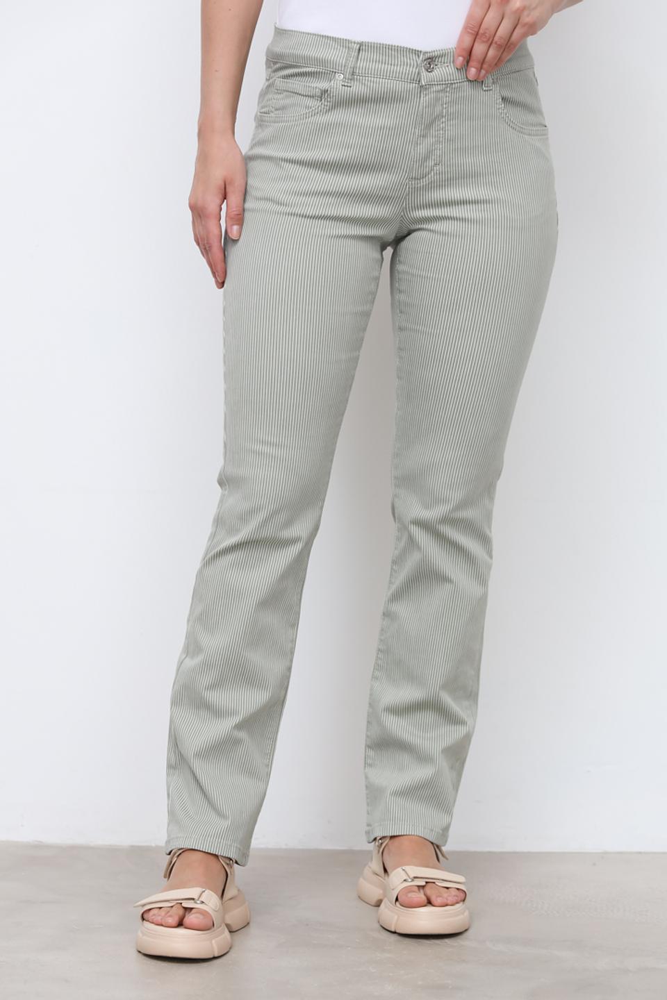 Брюки Angels в полоску зелёные