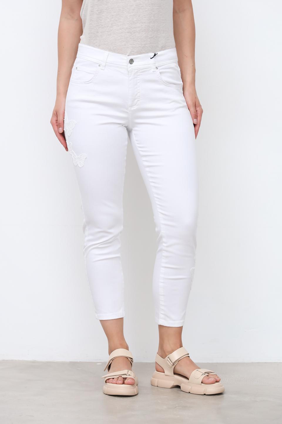 Джинсы Angels с вышивкой бабочками