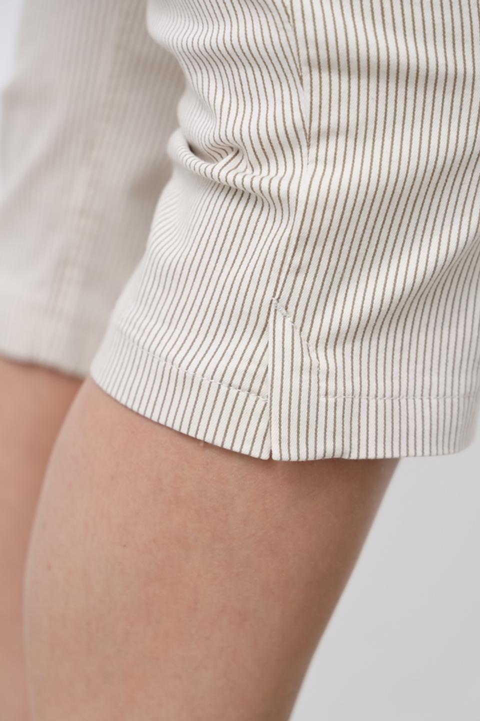 Бриджи Gardeur в полоску бежевые