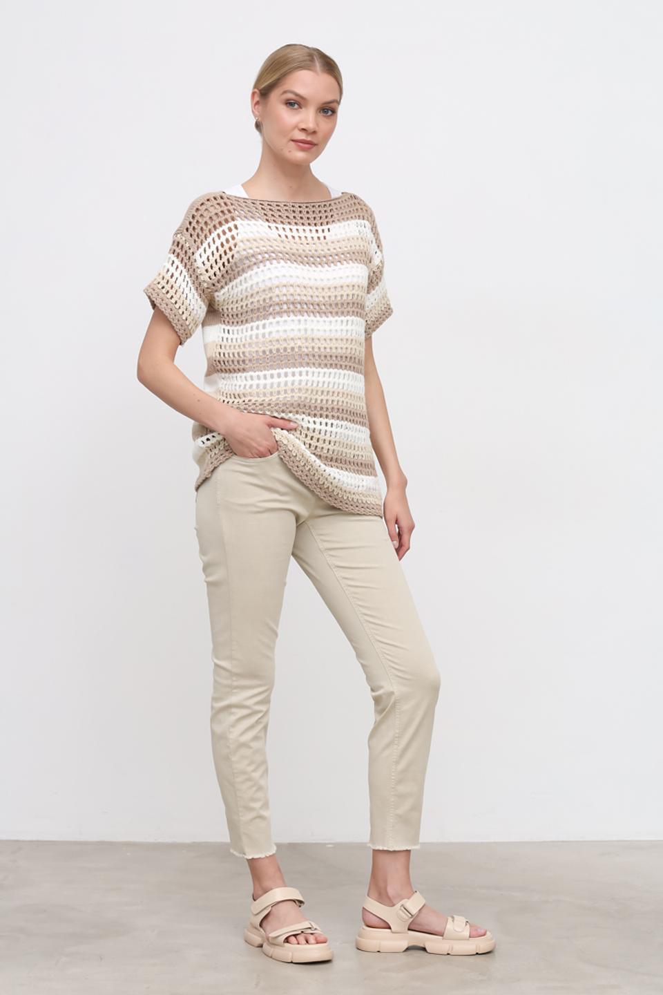 Джинсы Luisa Cerano бежевые