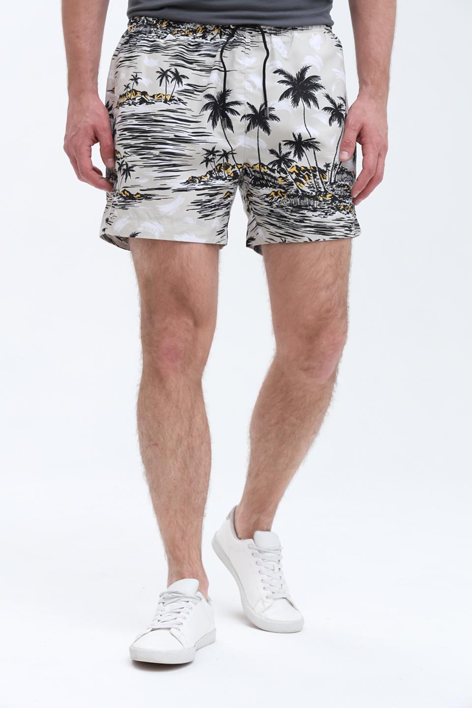 Плавки Boss Black с тропическим принтом