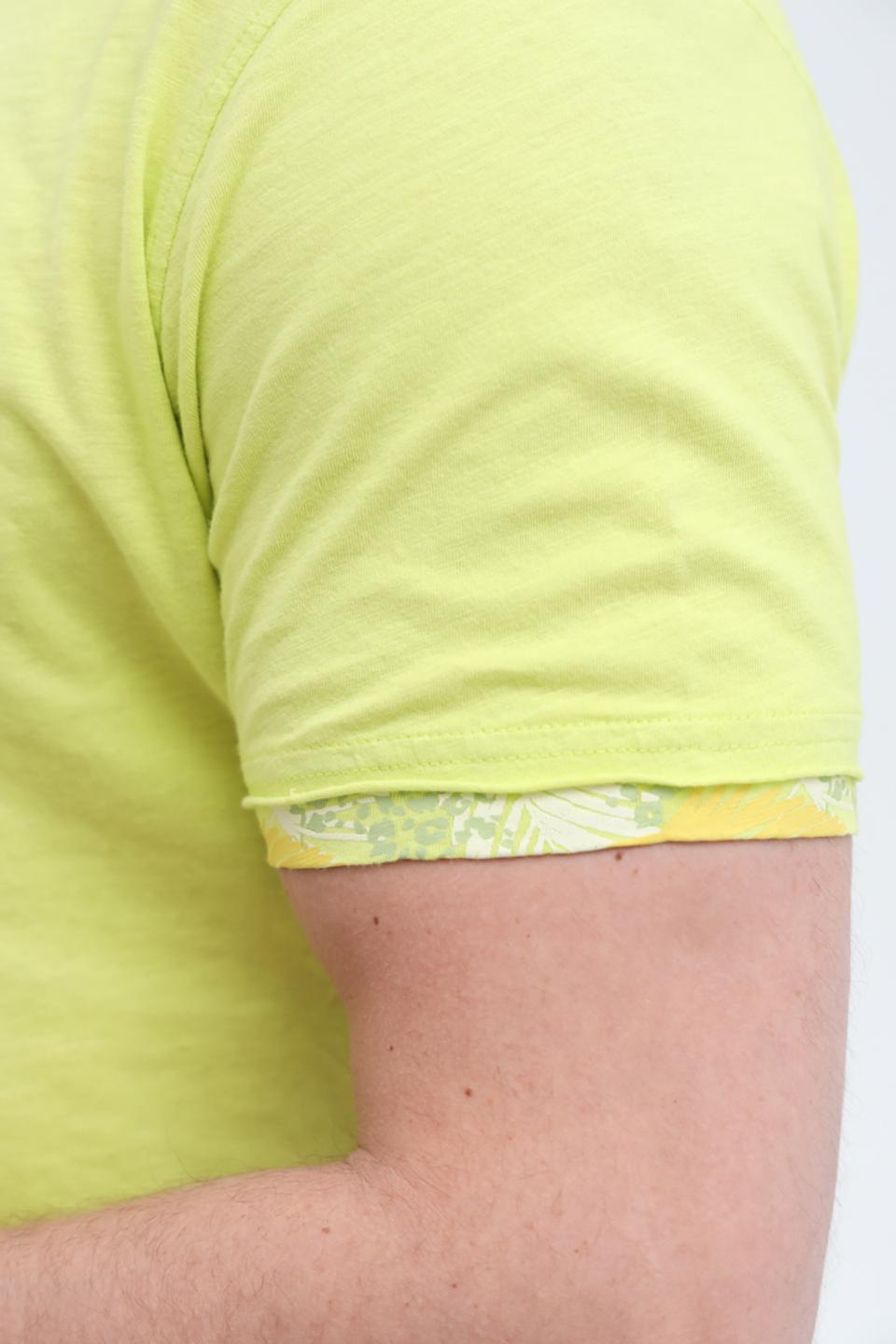 Футболка Sea Barrier лайм с принтом