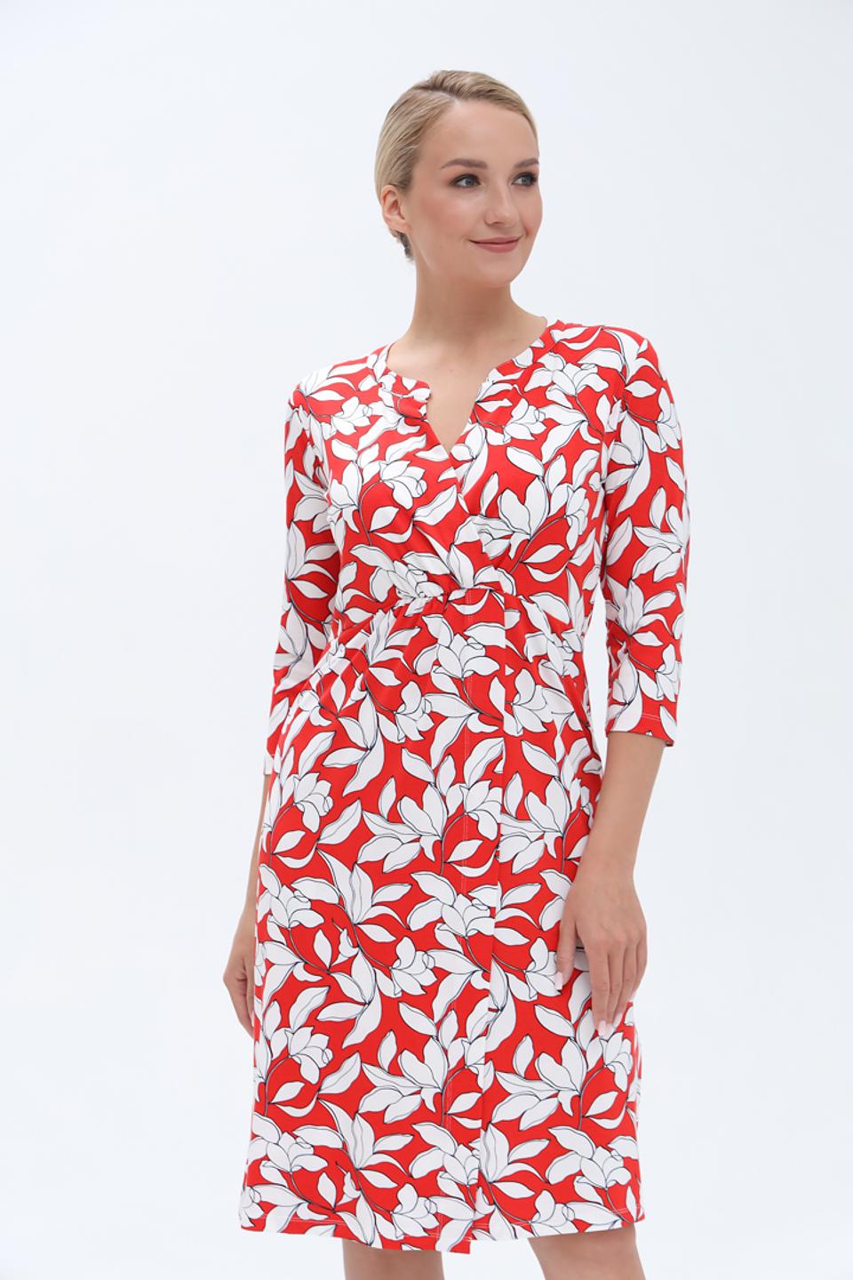 Платье Olsen с цветочным принтом