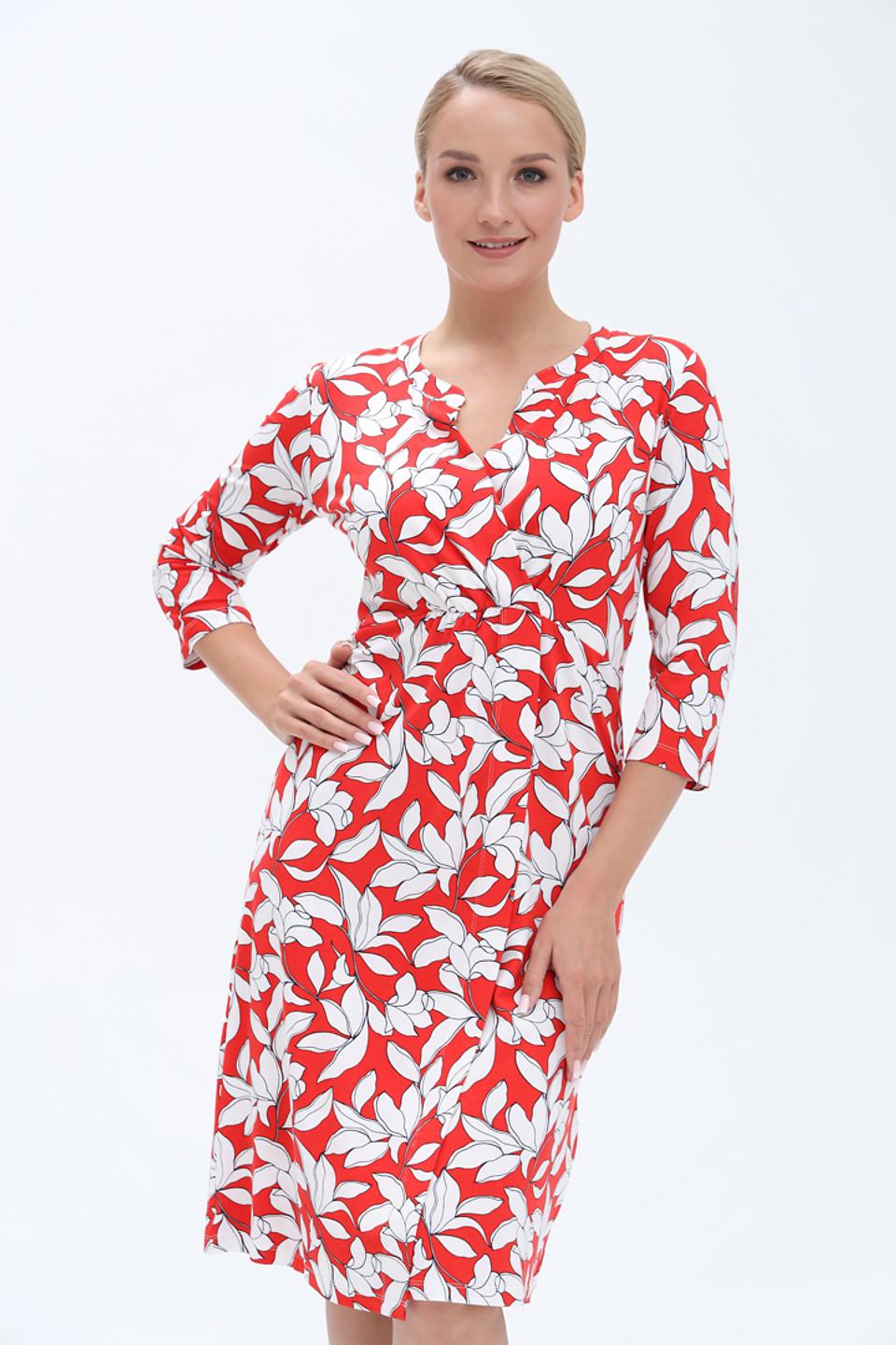 Платье Olsen с цветочным принтом