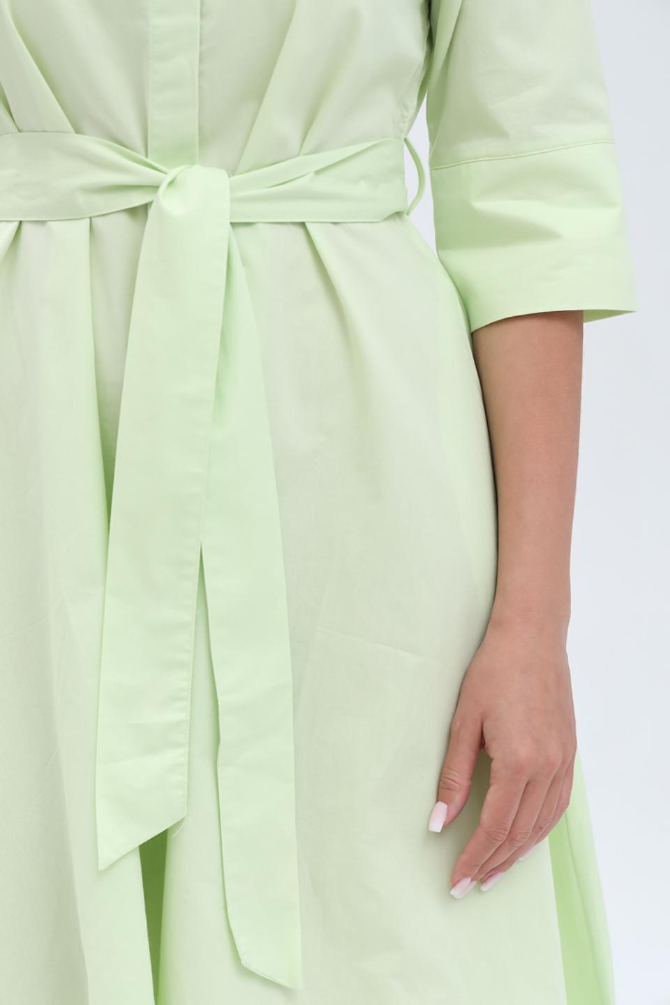 Платье рубашка Monari лайм
