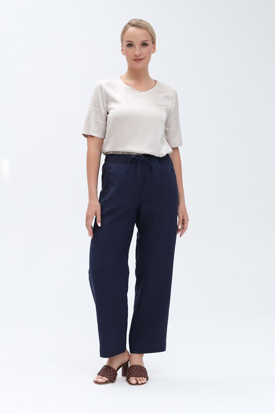 Брюки Zerres темно-синие с завязками