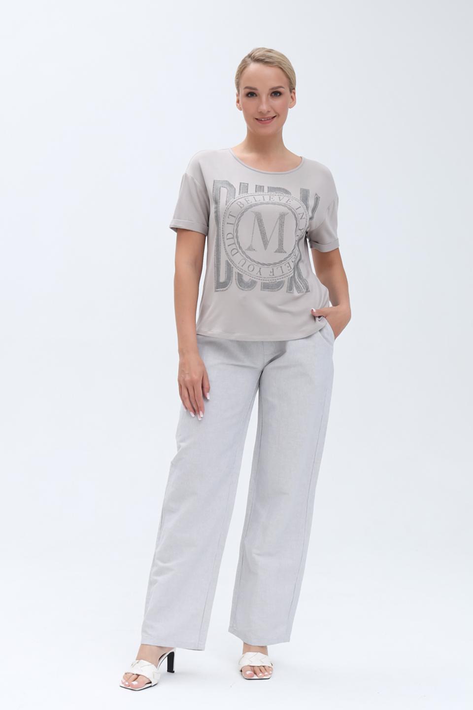 Брюки Zhrill серые прямые