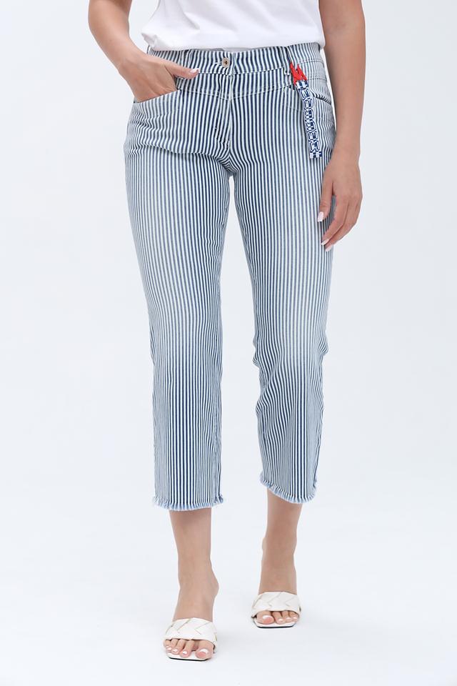 Джинсы Zerres в полоску