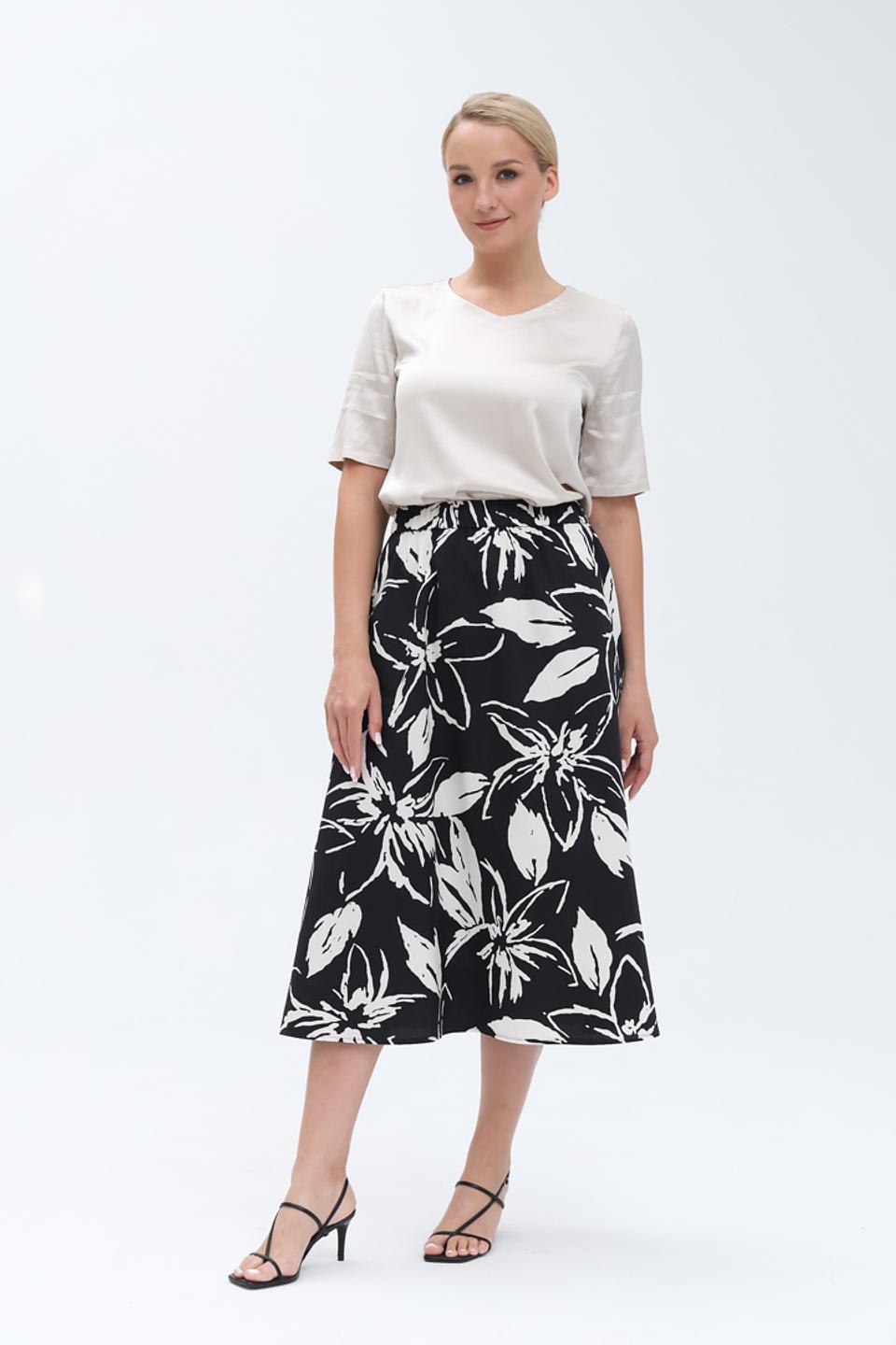 Юбка Luisa Cerano с цветочным принтом