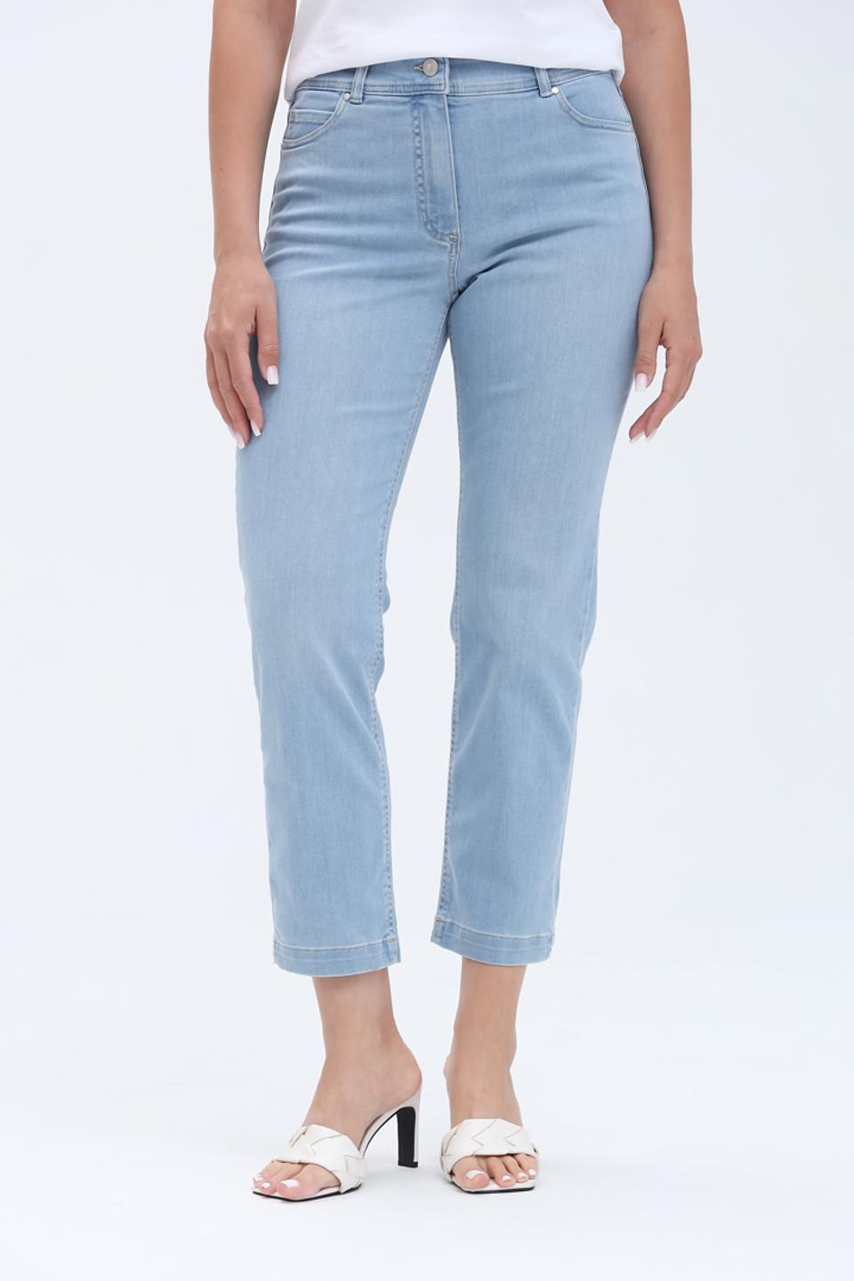 Джинсы Olsen прямого кроя голубые