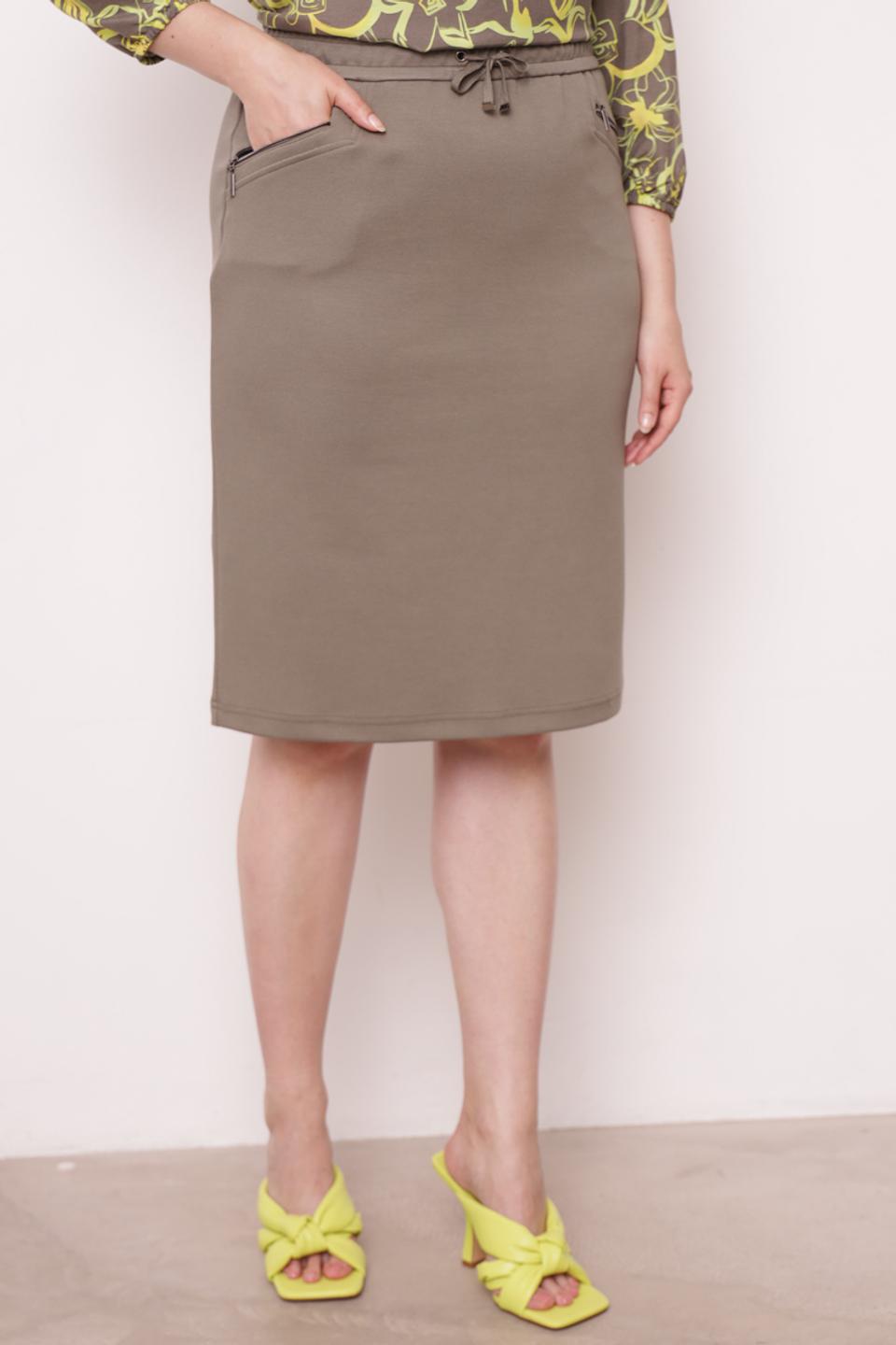 Юбка Rabe collection хаки с карманами