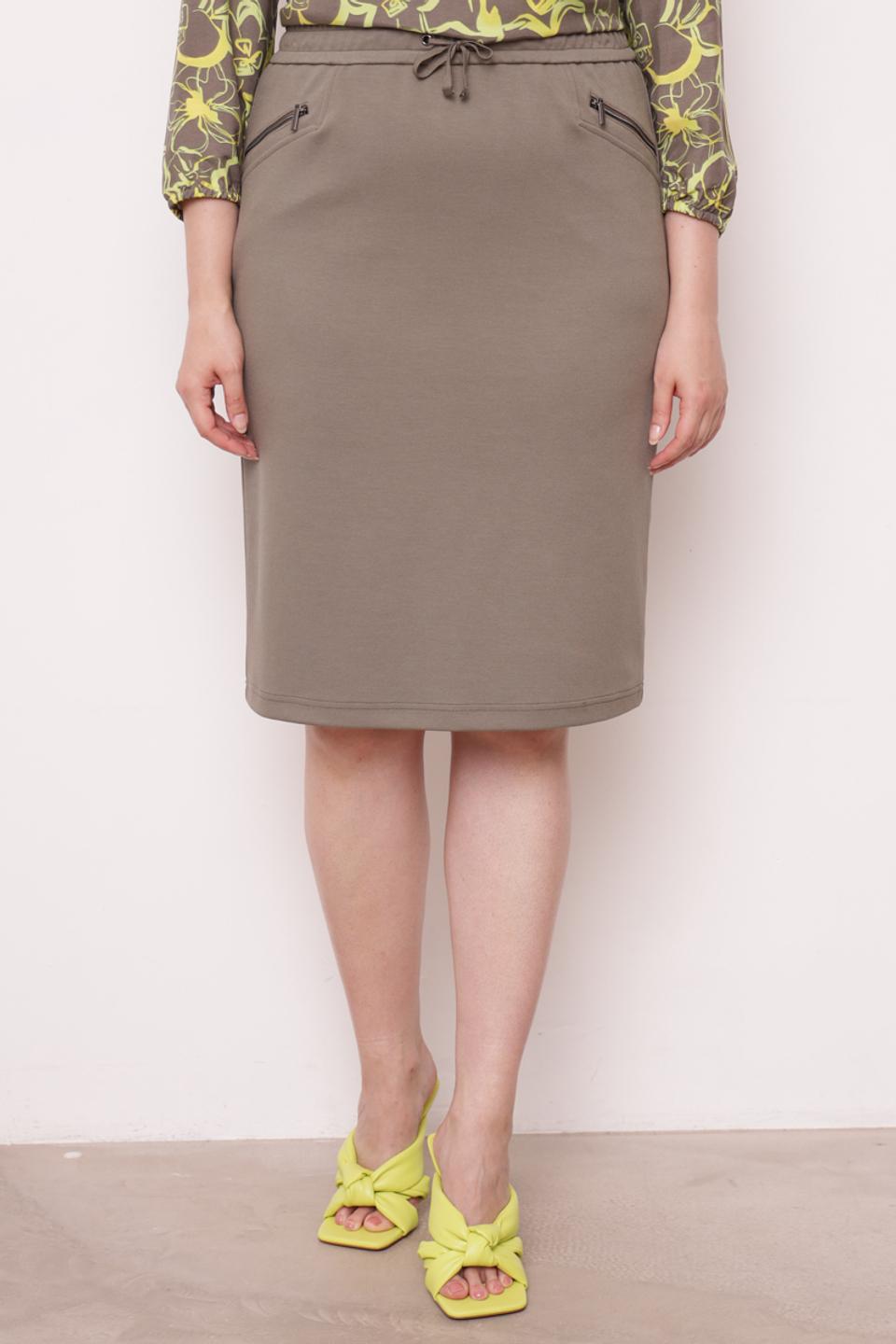 Юбка Rabe collection хаки с карманами