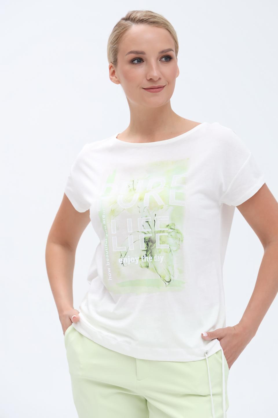 Футболка Monari с принтом белый