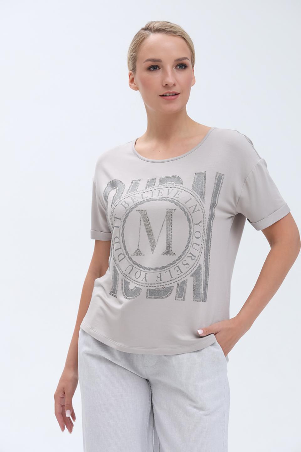 Футболка Monari серая с логотипом
