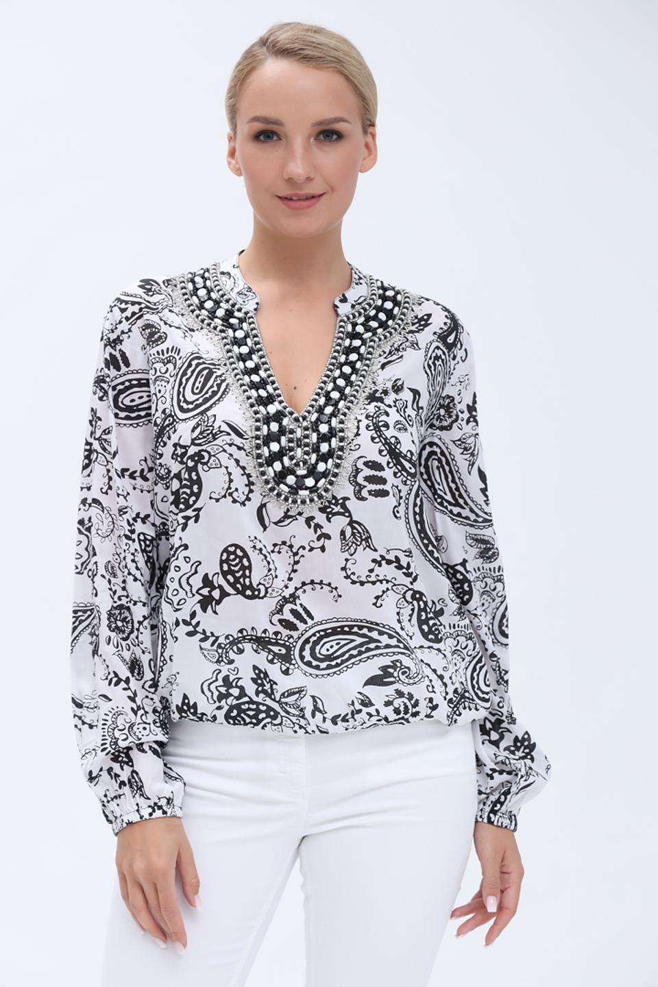Блуза Monari с принтом пейсли