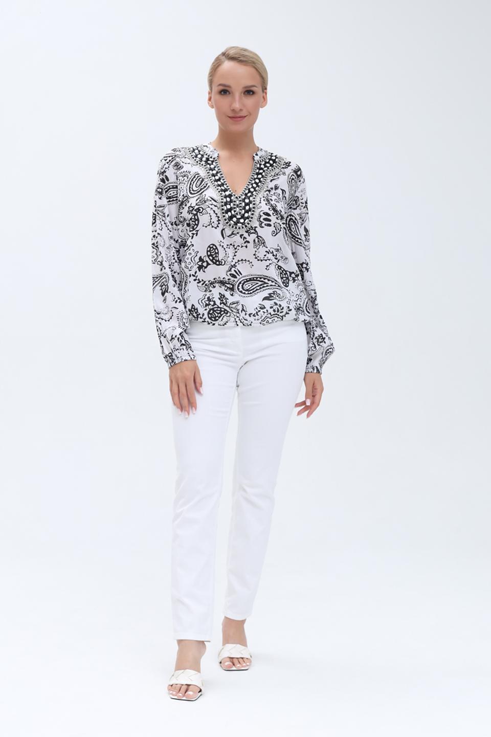 Блуза Monari с принтом пейсли