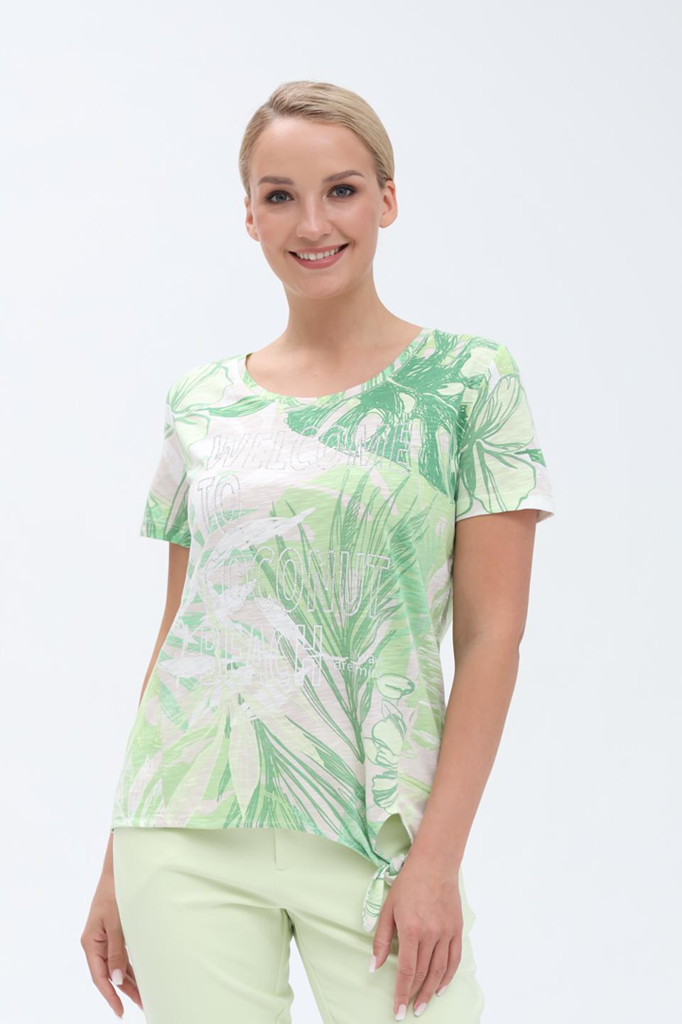 Футболка Monari с тропическим принтом